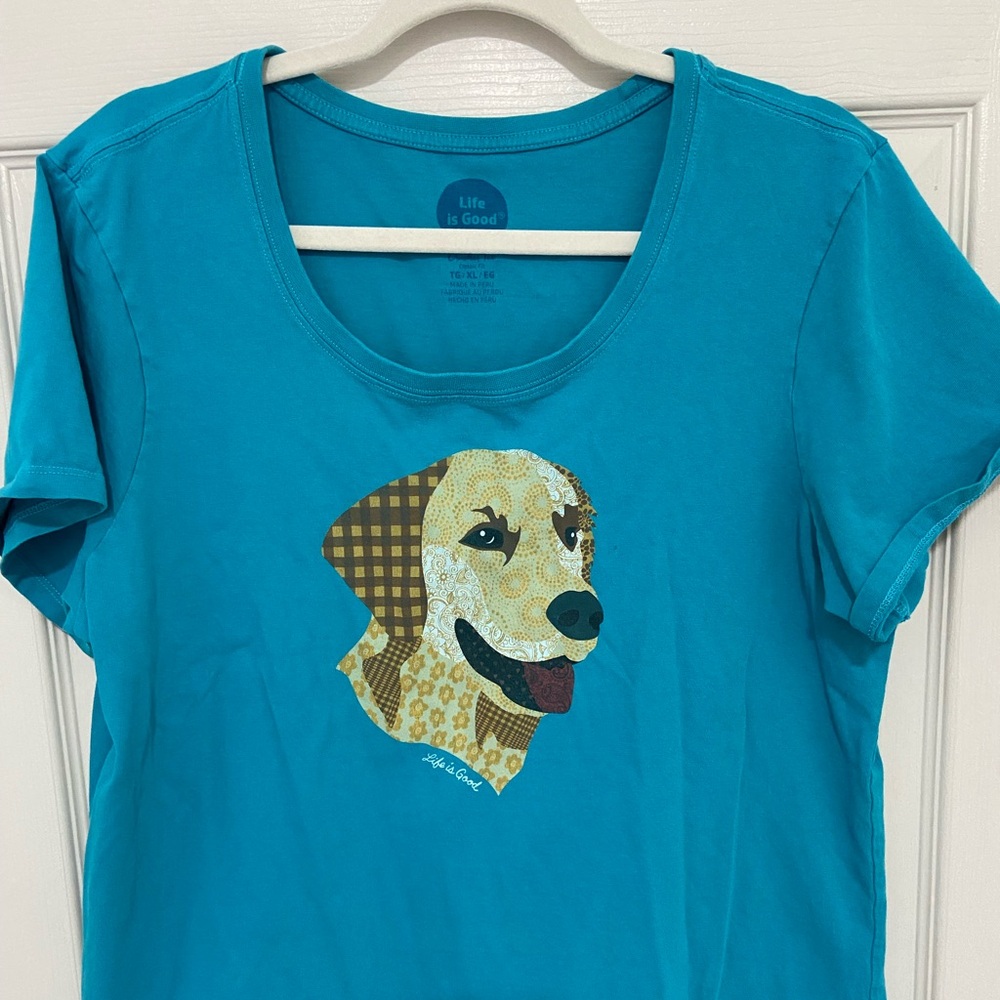 Life is Good Golden Retriever Shirt